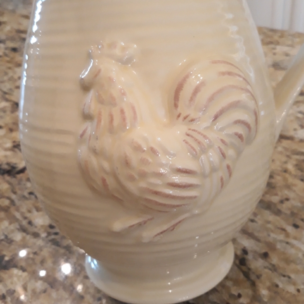 Lenox Provencial Garden Retired Rooster Pitcher - Picture 5 of 11